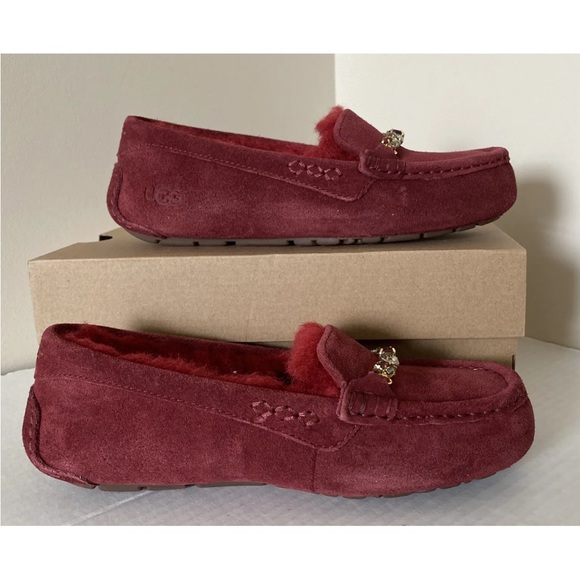New UGG Ansley Charm Gem Women Fashion Moccasin Slippers Size 5 Kiss - Picture 4 of 8